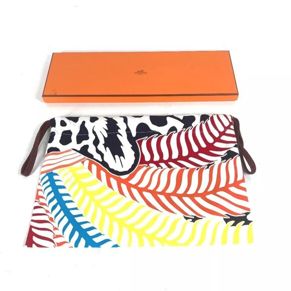 HERMES purse Bulk Pouch Makeup pouch Cosmetics Pouch Multi pouch Unused - Picture 11 of 11